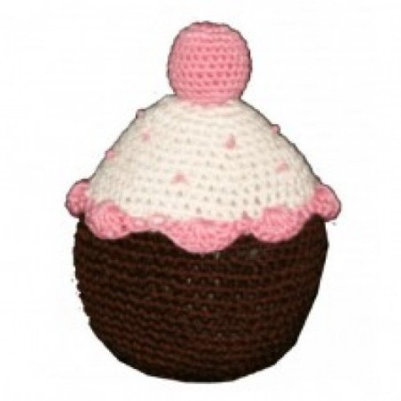 CUPCAKE ROSE EN CROCHET ORGANIC