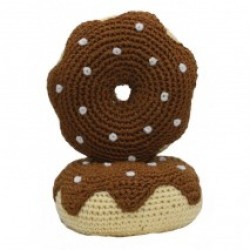JOUET DONUT MARRON EN CROCHET ORGANIC