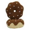 JOUET DONUT MARRON EN CROCHET ORGANIC