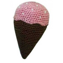 JOUET GLACE ROSE EN CROCHET ORGANIC