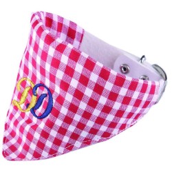 Collier Bandana Damier – Rouge