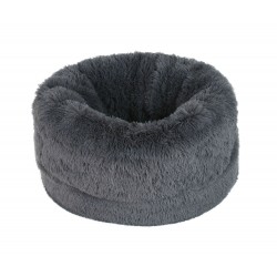 Panier Fluffy Ball gris anthracite