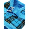 Harnais Luxury Fur tartan bleu