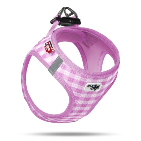 Set Harnais et Laisse Veste Air-Mesh Caro – Rose
