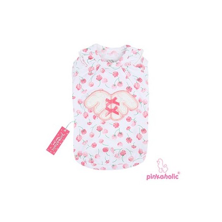 T-Shirt Rosa – Blanc fleuri