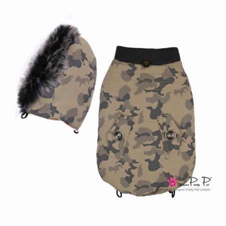 Manteau camouflage – Beige