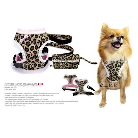 Luipaard Harnas – Roze