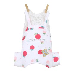 Strawberry Overalls – Blanc