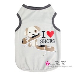 Débardeur "I Love Shoes" – Gris