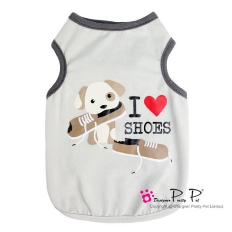 Débardeur "I Love Shoes" – Gris